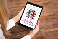 woman holding tablet reading ebook