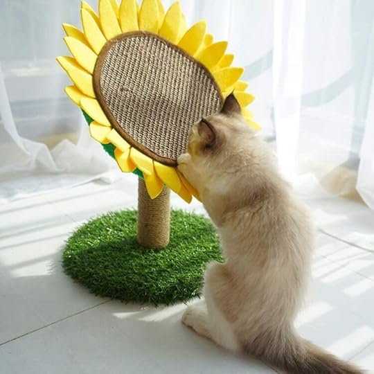 sunflower-cat-scratcher