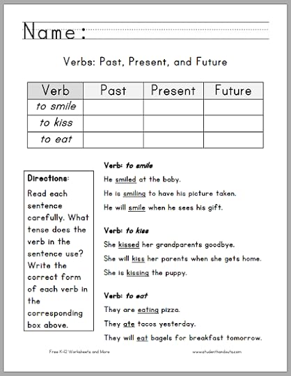 verb tense worksheet for grade 1 free worksheets samples