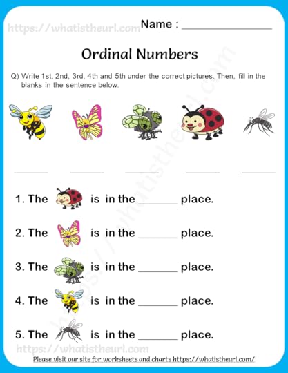 ordinal numbers worksheet for grade 1 your home teacher