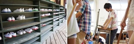 Orang tua sering kali membelikan sepatu dalam ruangan baru untuk anak-anak mereka di musim semi