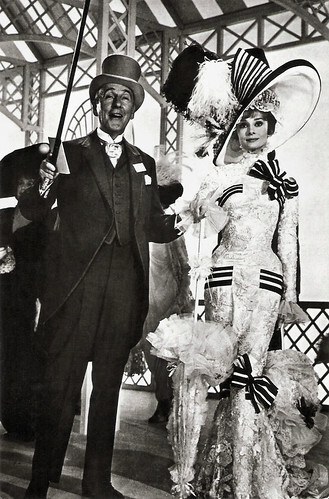 Audrey Hepburn and Wilfrid Hyde-White in My Fair Lady (1964)