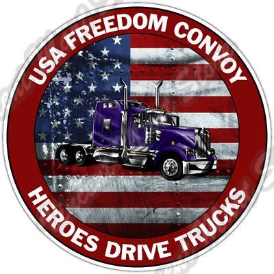 USA FREEDOM CONVOY 2022 Support Truck Driver Heroes Car ...