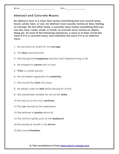 copy of abstract nouns lessons blendspace
