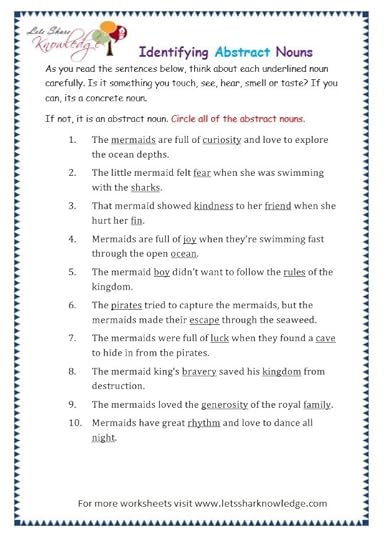 abstract nouns by pinguina81 teaching resources tes printable worksheet about nouns worksheet resume jair loydu