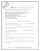 using abstract nouns worksheets