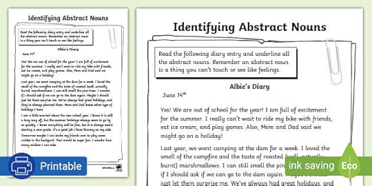 identifying abstract nouns examples of abstract nouns