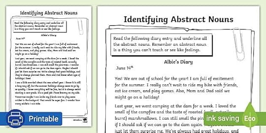 identifying abstract nouns examples of abstract nouns