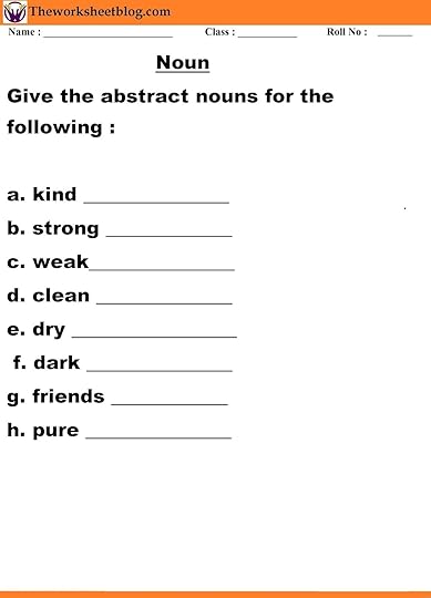 noun worksheets