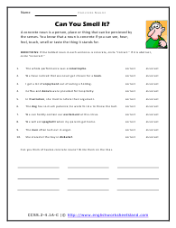 concrete noun worksheets