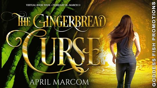Goddess Fish book tour banner for The Gingerbread Curse