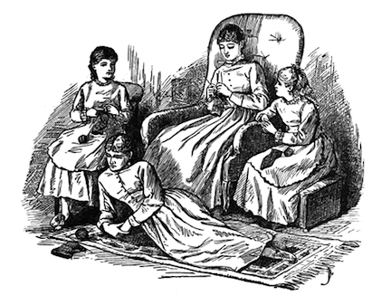 Illustration by Frank T. Merrill from the 1896 edition of Little Women