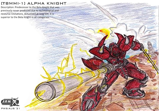 Alpha Knight mecha from ARM X