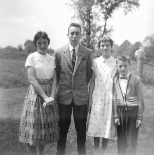 Judy Tim Jackie Roger at the fence