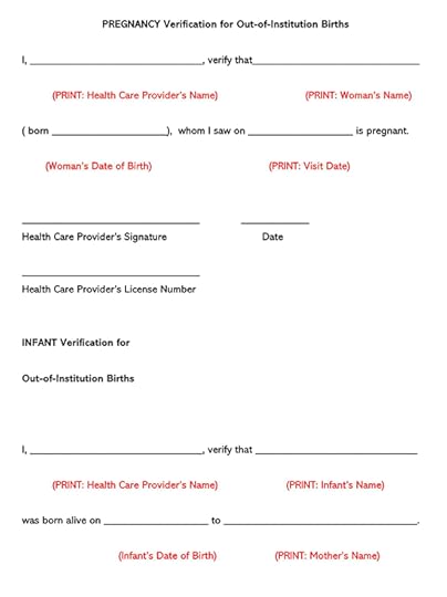 free pregnancy verification forms word everything to know