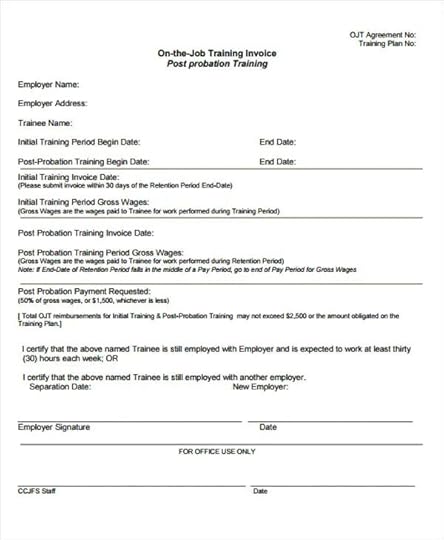 8 training invoice templates word pdf free premium templates
