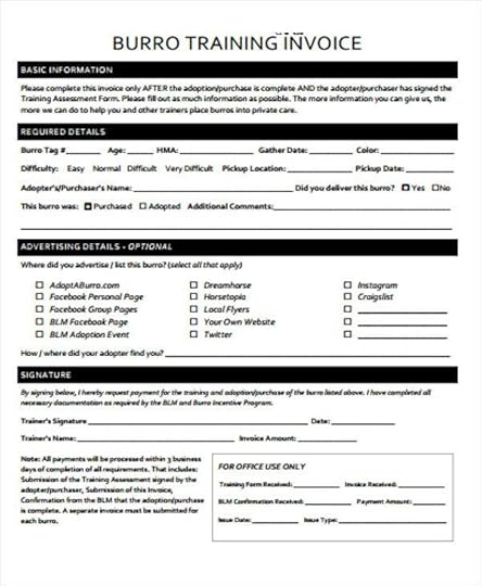 8 training invoice templates word pdf free premium templates