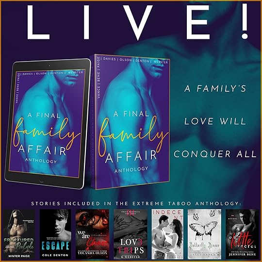 individual cover reveals for the The Final Family Affair (vol 3) anthology