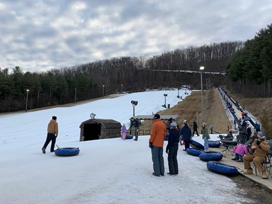 The snow-tubing hill, with the