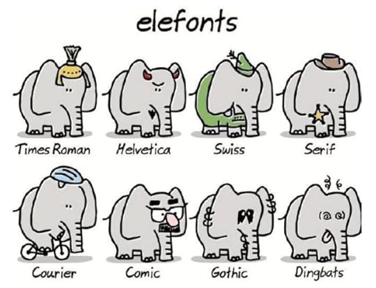 cartoon elephant font