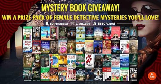 Female Detective Mystery Book Giveaway Banner