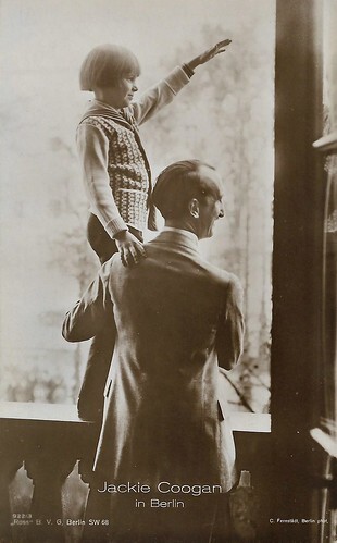 Jackie Coogan and his father in Berlin