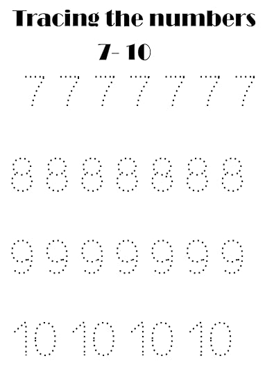 early education tracing numbers worksheets free printable