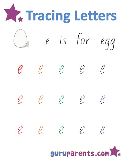 letter e worksheets guruparents