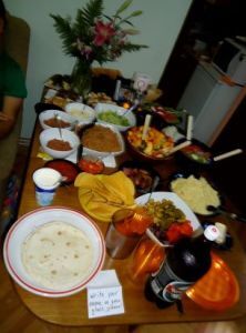 potluck table