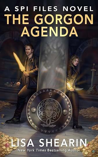 May be an image of 2 people and text that says 'A SPI FILES NOVEL THE GORGON AGENDA LISA SHEARIN New York Times Bestselling Author'