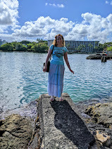 The Princess Blogger staring at the edge of the water never really knowing why