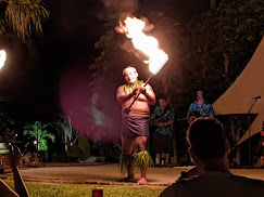 Fire dancing at the Loa Luau