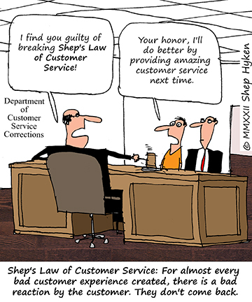 Judge Rules On Sheps Law of Customer Service