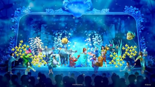Preview of the upcoming Little Mermaid Stage show onboard the Disney Wish