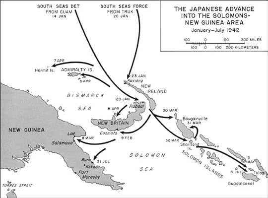 Japanese advance in the Solomons-New Guinea area, January-June 1942 (US Army Center for Military History)