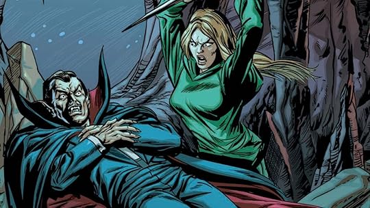 Dracula wakes up before being staked in his 1970s Marvel series.