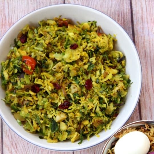 Stir Fried Brussels Sprouts with Ginger