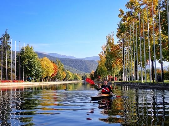 Paddling at the Olympic Park