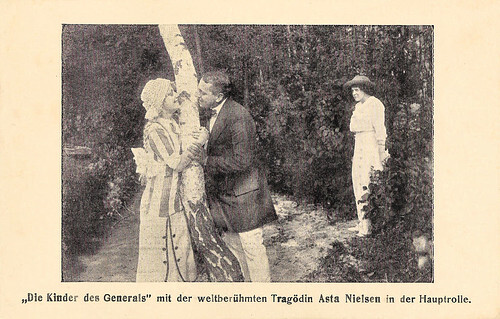 Asta Nielsen and Hugo Flink in Die Kinder des Generals (1912)
