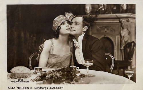 Asta Nielsen and Alfred Abel in Rausch (1919)