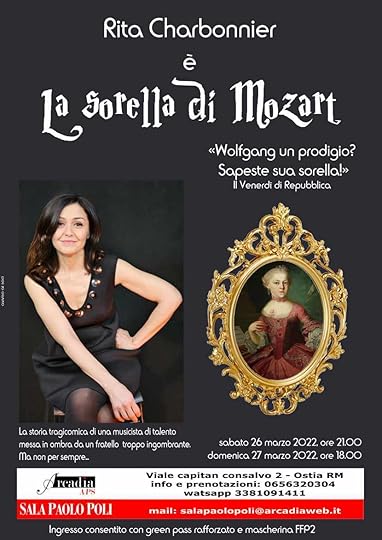 La sorella di Mozart - la locandina dello spettacolo presso la Sala Paolo Poli