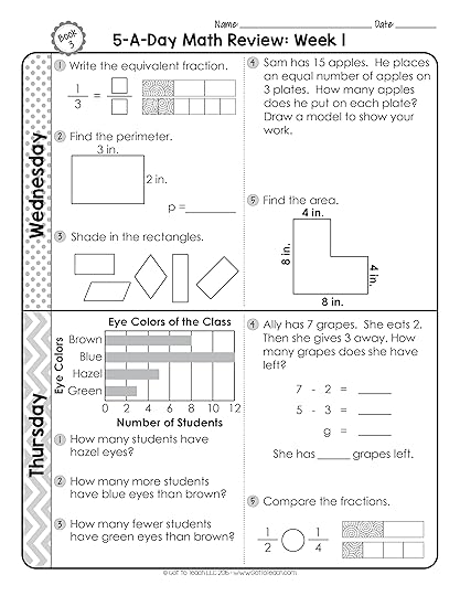 3rd grade daily math spiral review teacher thrive