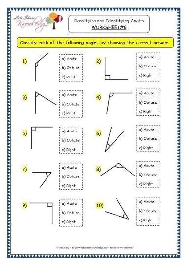 printable worksheets for geometry angles in 2020 3rd