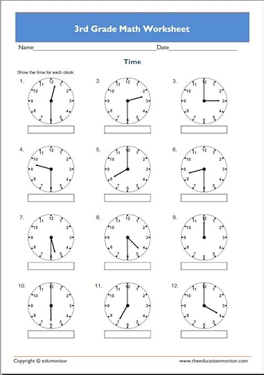 free 3rd grade math worksheets edumonitor