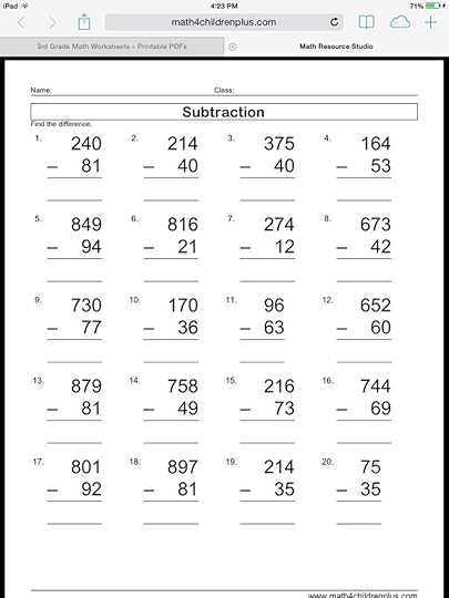extra math to practice at home 3rd grade math