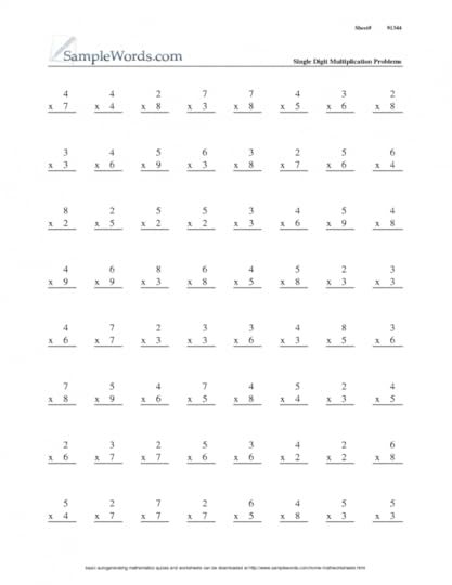 multiplication 3rd grade math worksheets times tables
