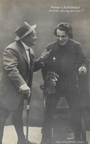 Alexander Moissi and Rudolf Schildkraut in Hamlet, ich sag dir was! (1909)