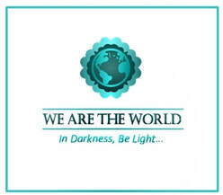 We Are The World Blogfest Logo and In Darkness, Be Light Motto