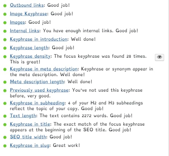 SEO, search engine optimization, Yoast, Yoast dashboard, Kristen Lamb