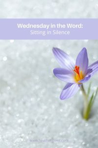sit in silence
